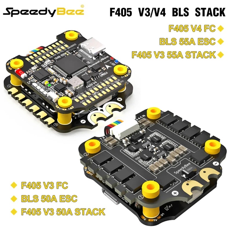 SpeedyBee F405 V3/V4 FC ESC St - огляд і ціна Speedybee F405 V4 Bls 55A Stack